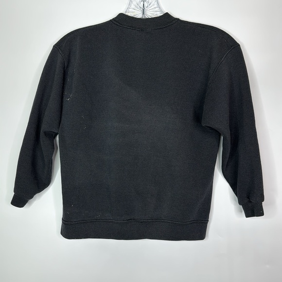 Vintage Santee Arctic Cat Tuff Cat Snowmobile Black Sweatshirt Size Kids Medium - Picture 4 of 13